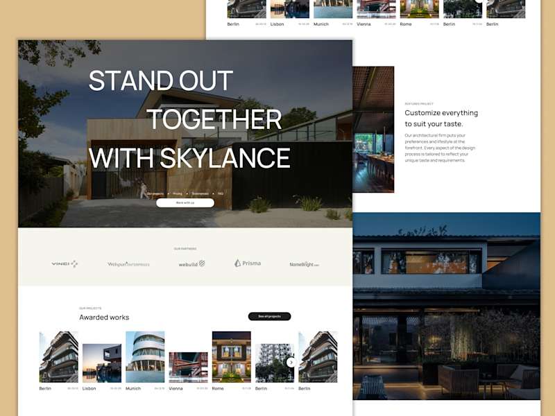 Cover image for Real estate website(Skylance)