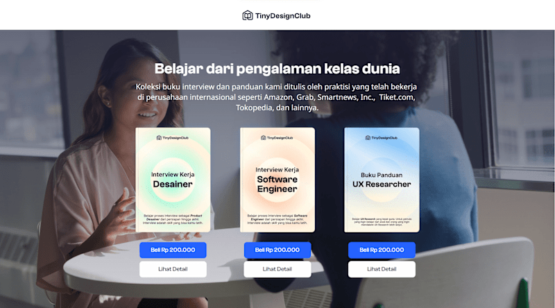 Cover image for Tiny Design Club: Framer Website Design and Development
