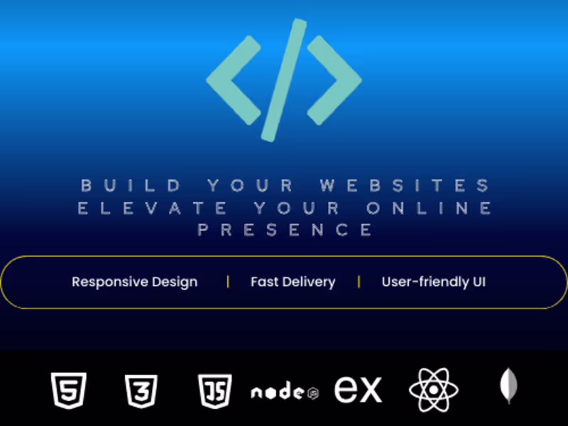 Cover image for Static Website Development (Frontend only)