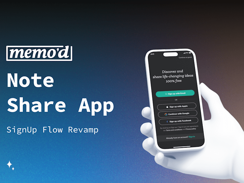 Cover image for Enhancing User Experience of Memo'd Onboarding