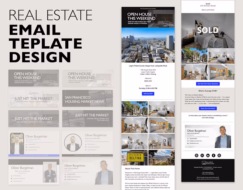 Cover image for Email Template Design for Luxury Real Estate Agent