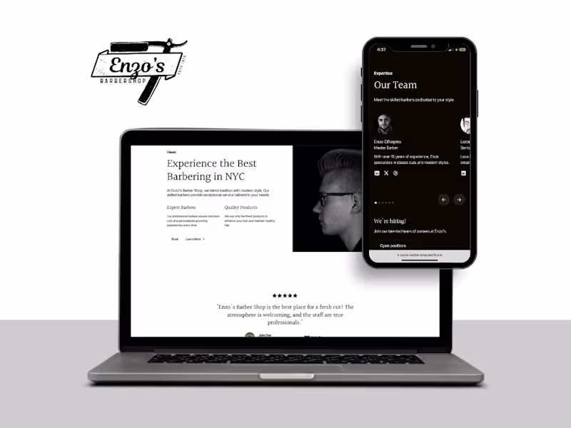 Cover image for Enzo's Barber Shop