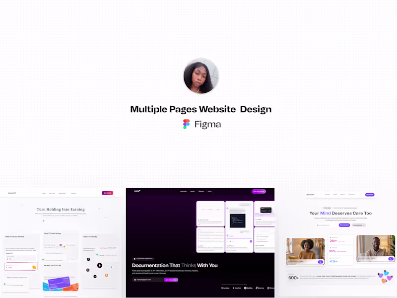 Cover image for Multi-Page Website & Design System