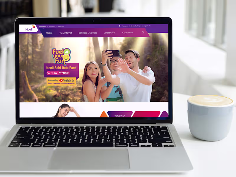 Cover image for Axiata Ncell Nepal Website reDesigning