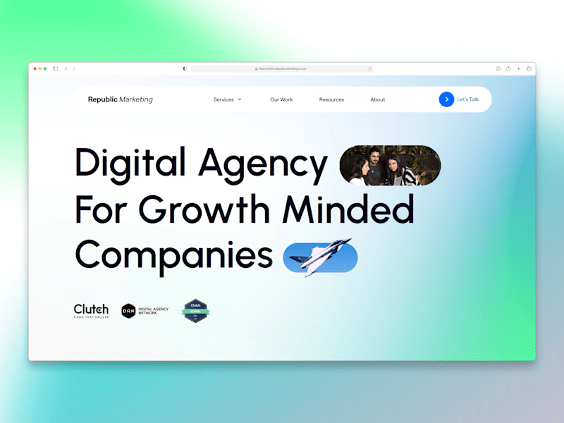 Cover image for Republic Marketing - Digital Agency Website