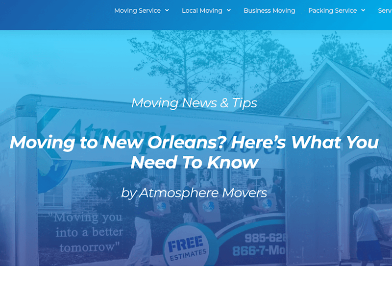 Cover image for Atmosphere Movers | Client Blogs