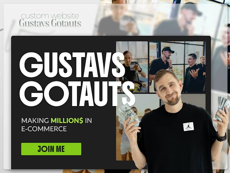 Cover image for Personal Brand website for Ecommerce Entrepreneur