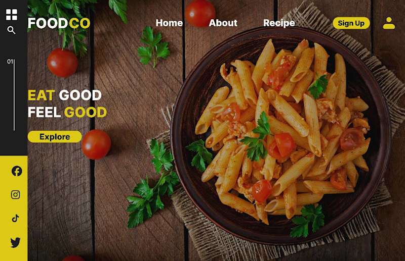 Cover image for Foodco Landingpage