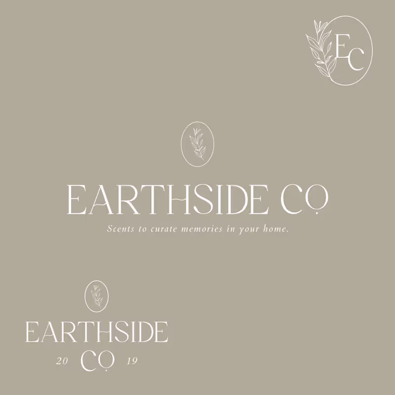 Cover image for Earthside Candle Co. | Brand Identity Design