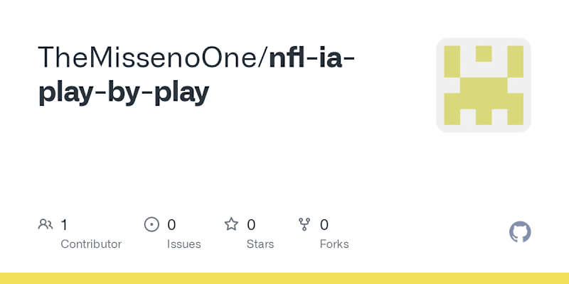 Cover image for NFL ML Model Play-by-Play