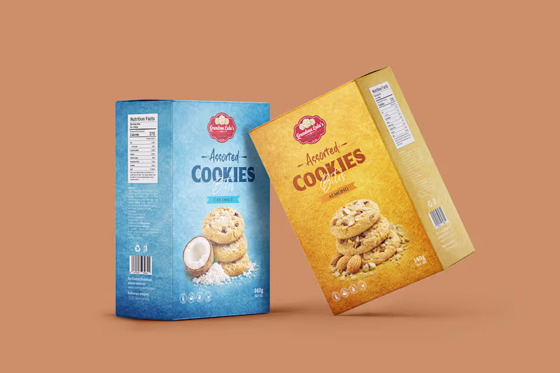 Cover image for Assorted Cookies Bites – Premium FMCG Packaging Design