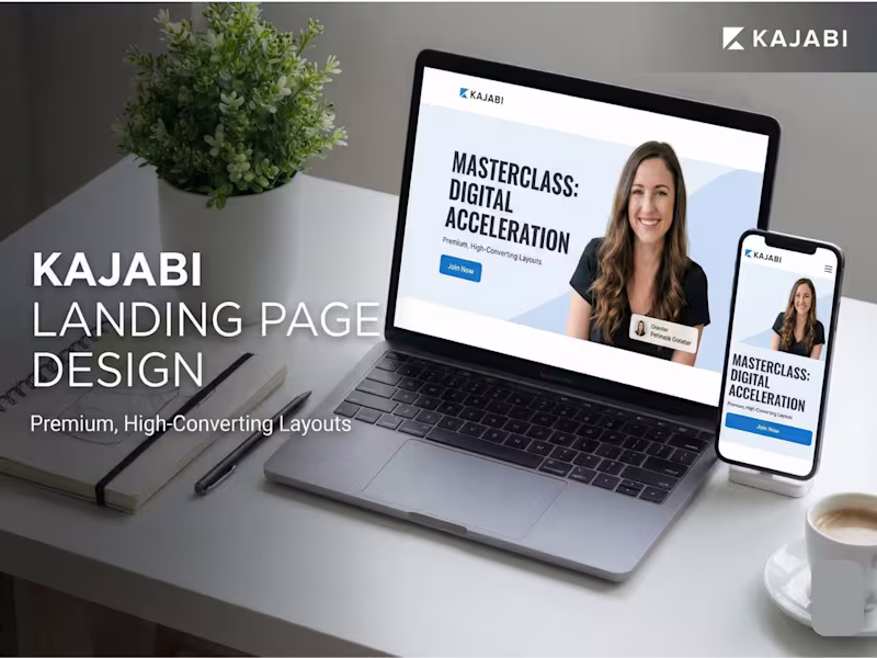 Cover image for High-Converting Kajabi Landing Page Design