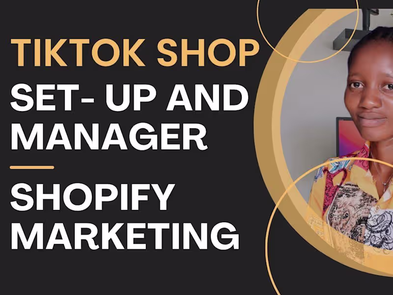 Cover image for Create TikTok shop dropshipping shopify ecommerce marketing Ads