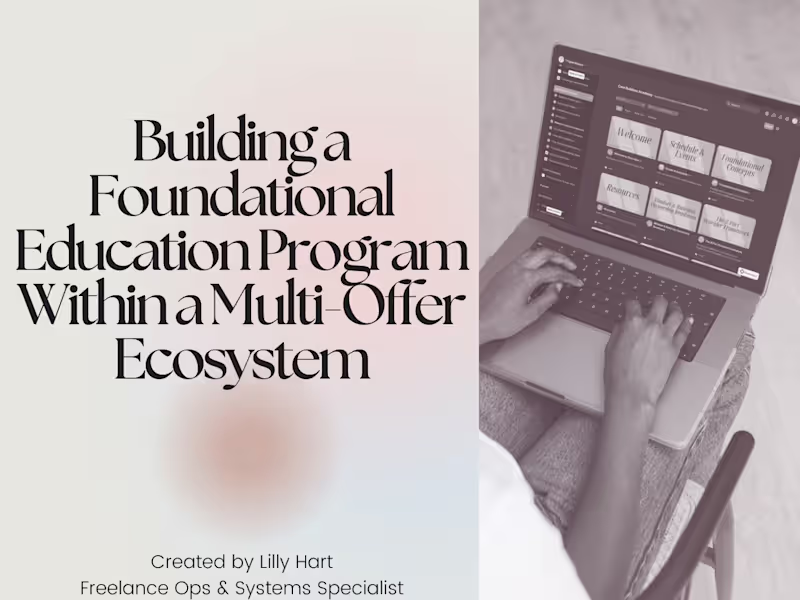 Cover image for Strategic Launch of Foundational Learning Program