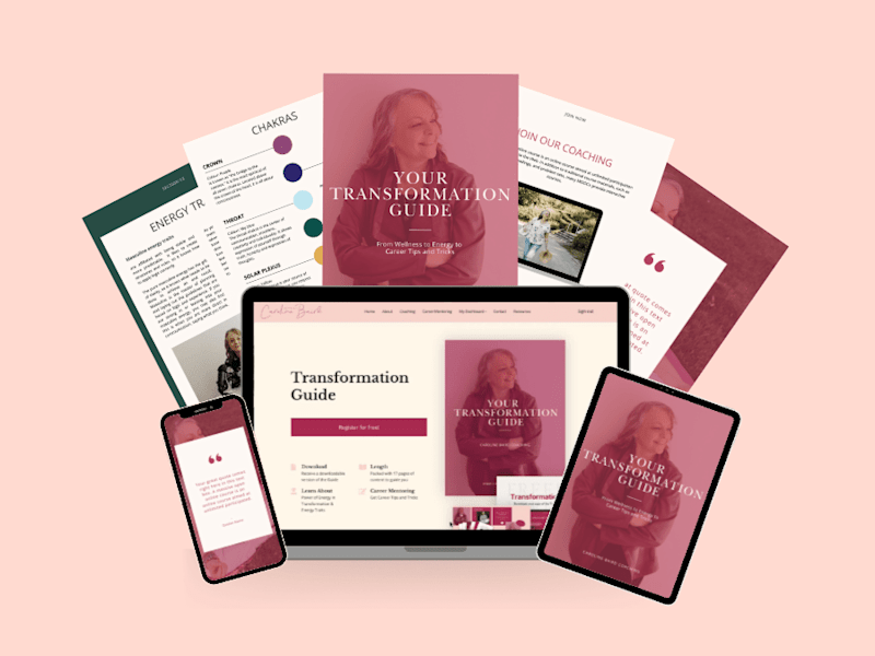 Cover image for Caroline Baird Coaching Brand + Web + Marketing + Content
