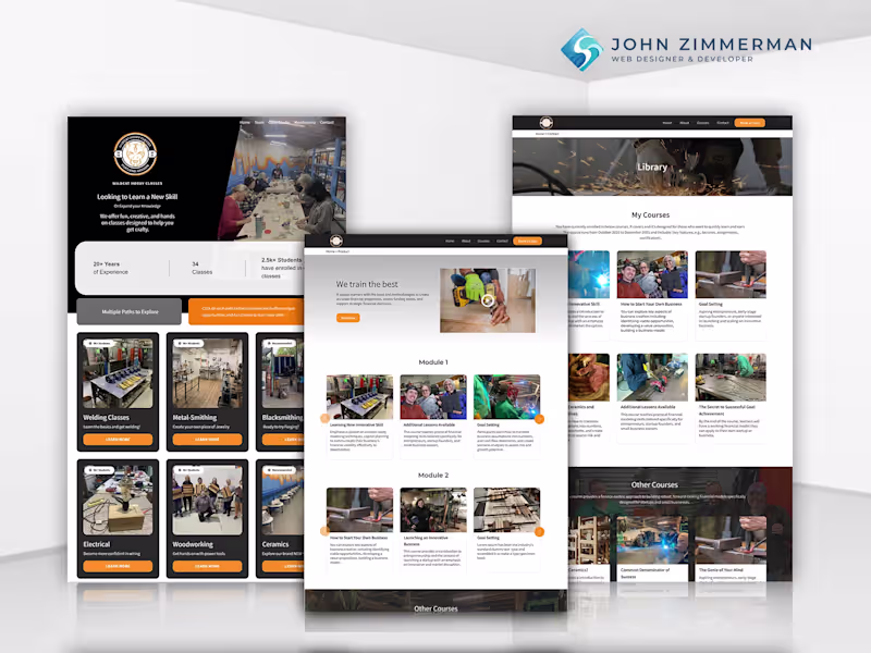 Cover image for Custom Kajabi Website & Course Platform for Wildcat Hobby