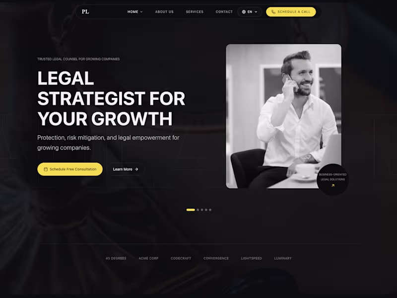 Cover image for Lawyer Website Template I’ve built a modern, conversion-focu...