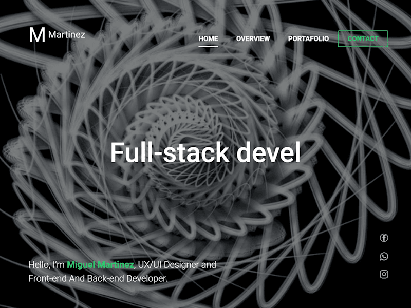 Cover image for Developer of my own online portfolio