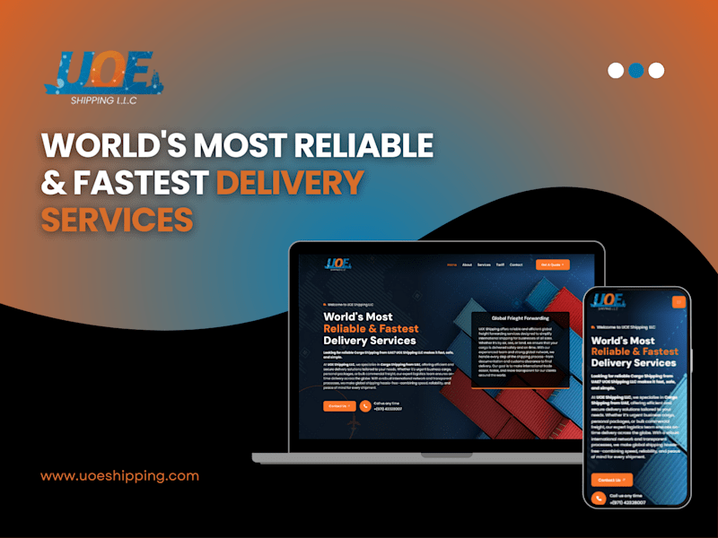 Cover image for UOE Shipping LLC | A Professional Custom WordPress Site