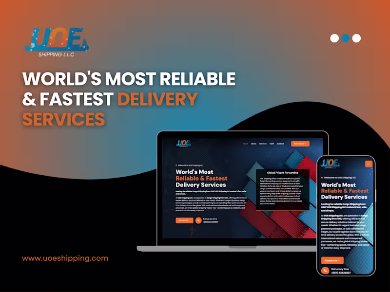 Cover image for UOE Shipping LLC | A Professional Custom WordPress Site