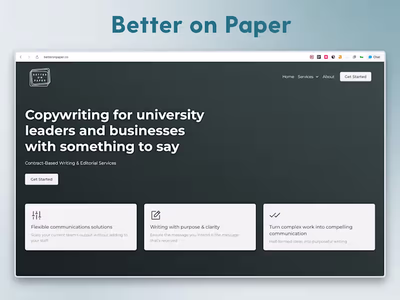Cover image for Better on Paper