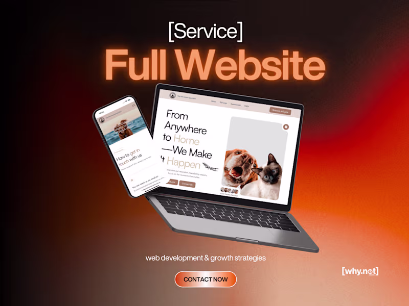 Cover image for Custom Website Design & Development