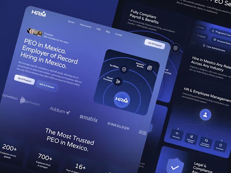 Cover image for Responsive Website Design for Human Resources Mexico