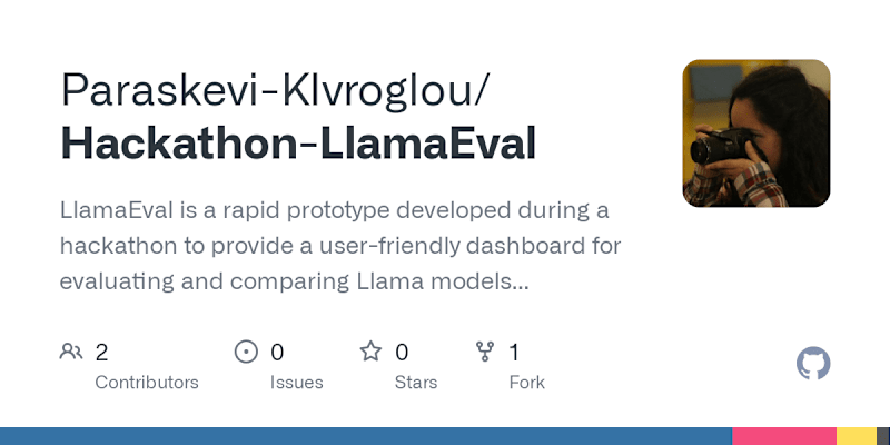 Cover image for LlamaEval: Quick Evaluation Dashboard