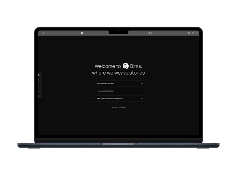 Cover image for Bims Tekstil Web Page