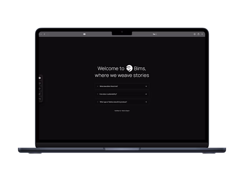 Cover image for Bims Tekstil Web Page