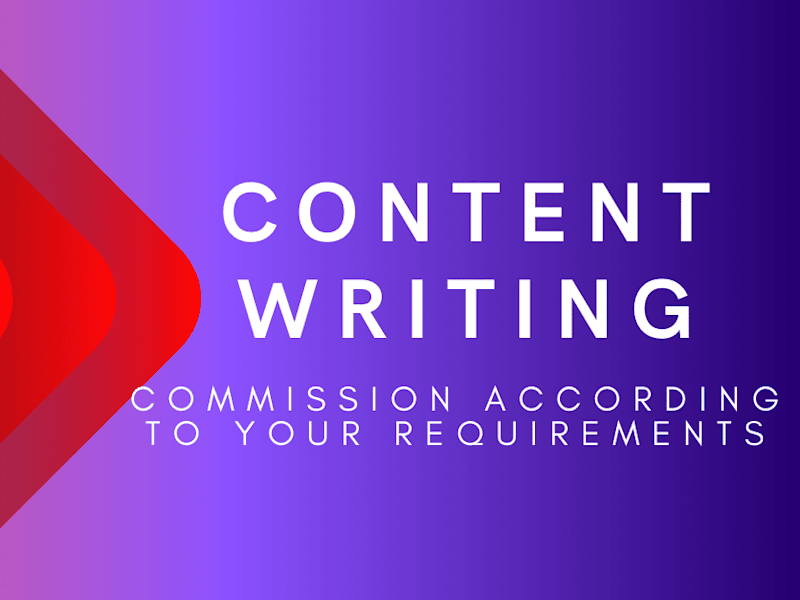 Cover image for I can Write Content according to your wants and needs