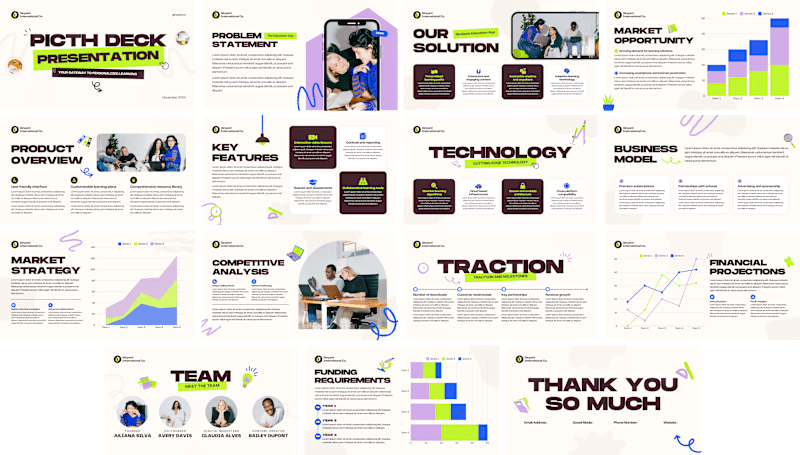 Cover image for Pitch Deck - Template Design