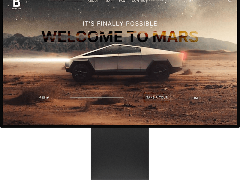 Cover image for tour to mars- web design by Wuraola Ayodolapo on Dribbble