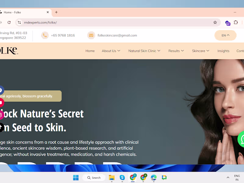 Cover image for Folke  Natural skin clinic