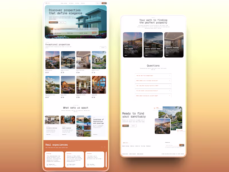 Cover image for Real Estate Website