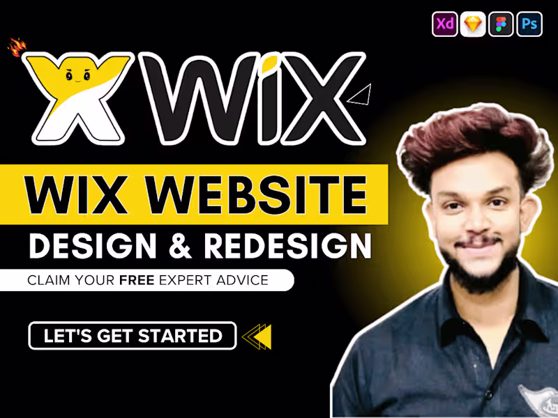 Cover image for Create wix website design redesign wix website development