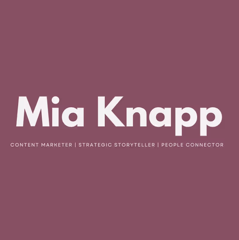 Cover image for Get to know me! As a content marketer, strategic storyteller...