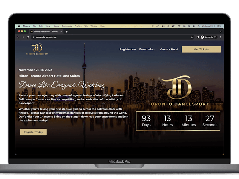 Cover image for Event Website Design |  Custom Client Dashboard | WordPress Dev
