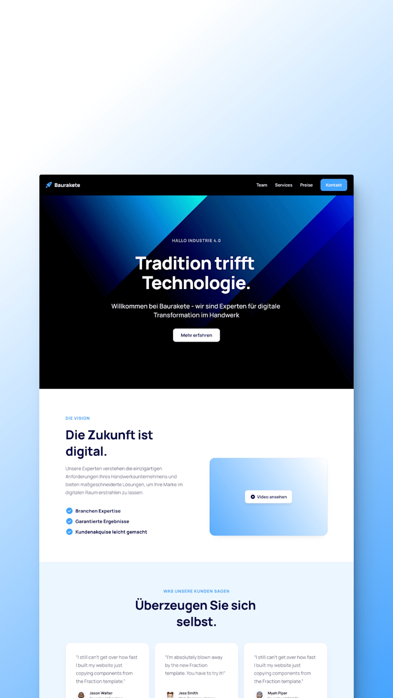 Cover image for Website Design for an agency focused on digital transformation