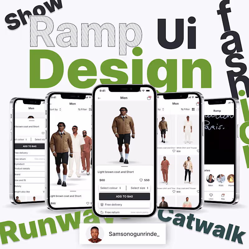 Cover image for Ramp - Fashion App UI :: Behance