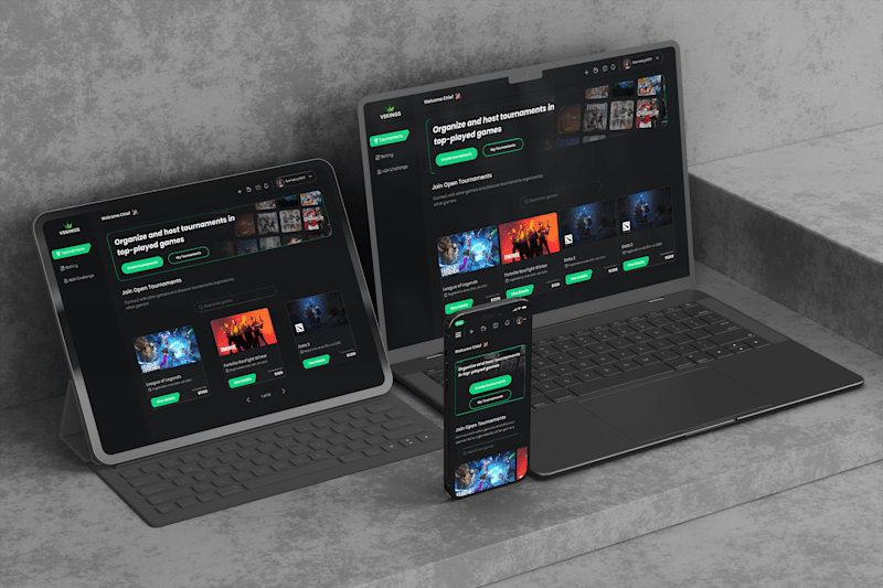 Cover image for VSKING - Designing an Esport Tournament App Web - SAAS