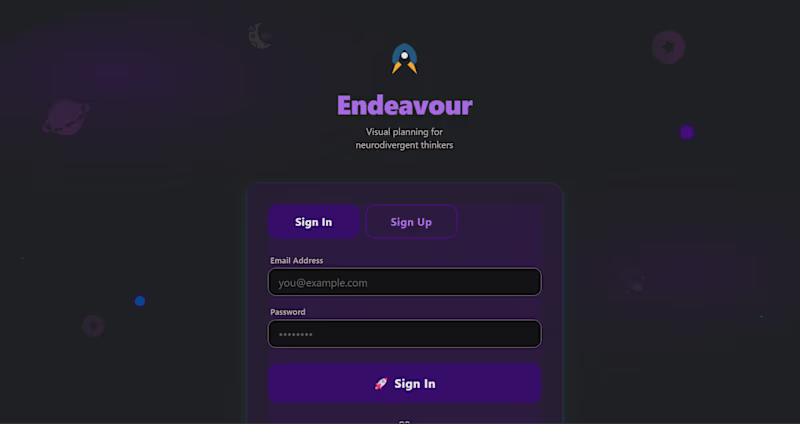 Cover image for Endeavour - Visual Timeline App Title: Visual Project Planne...
