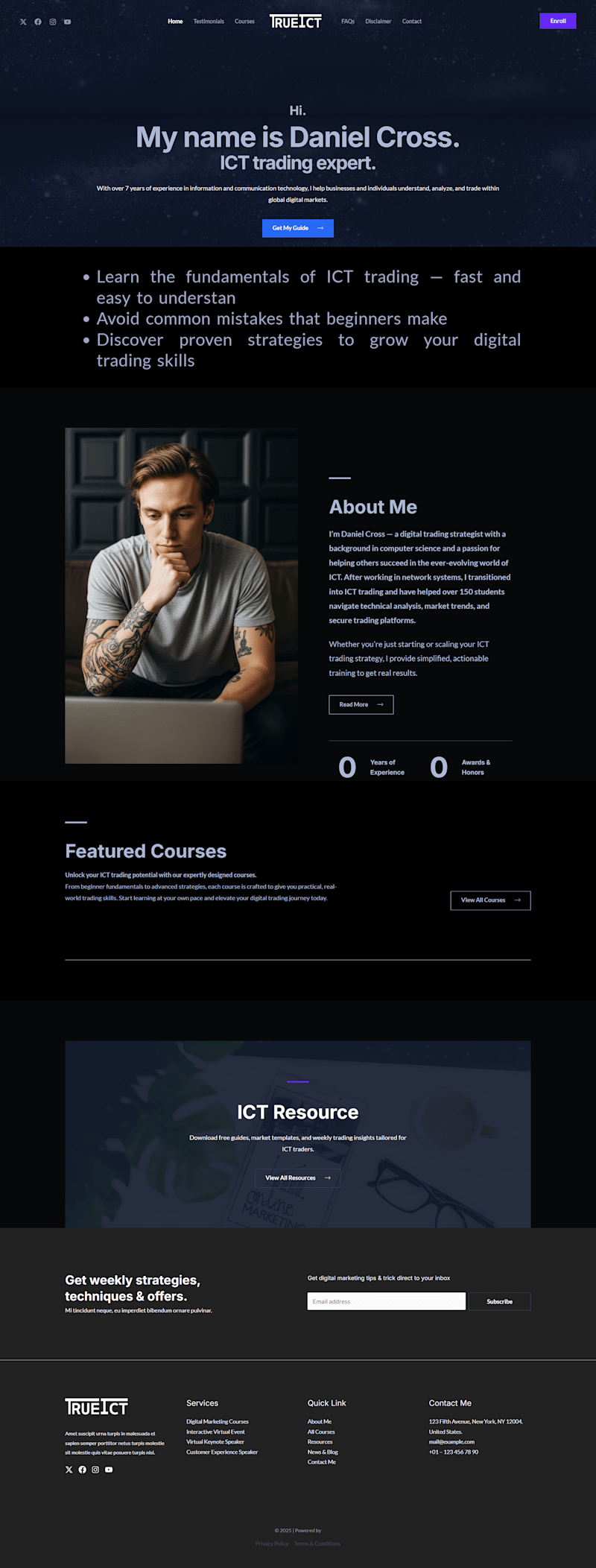 Cover image for TrueICT (ICT Trading Education Platform)