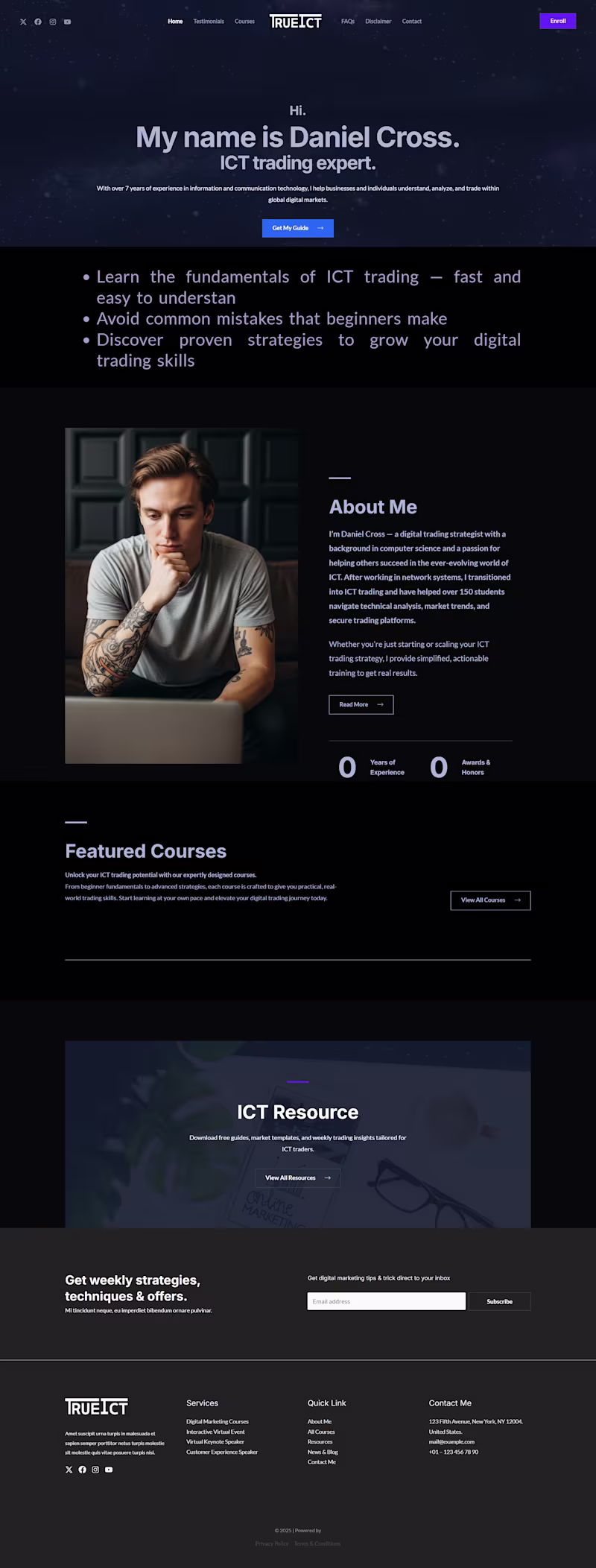 Cover image for TrueICT (ICT Trading Education Platform)