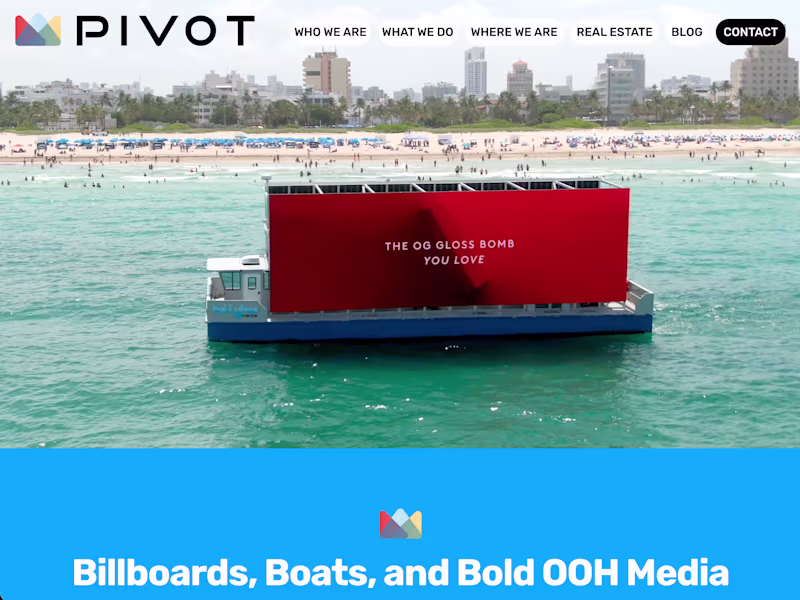 Cover image for Pivot Media Website Redesign