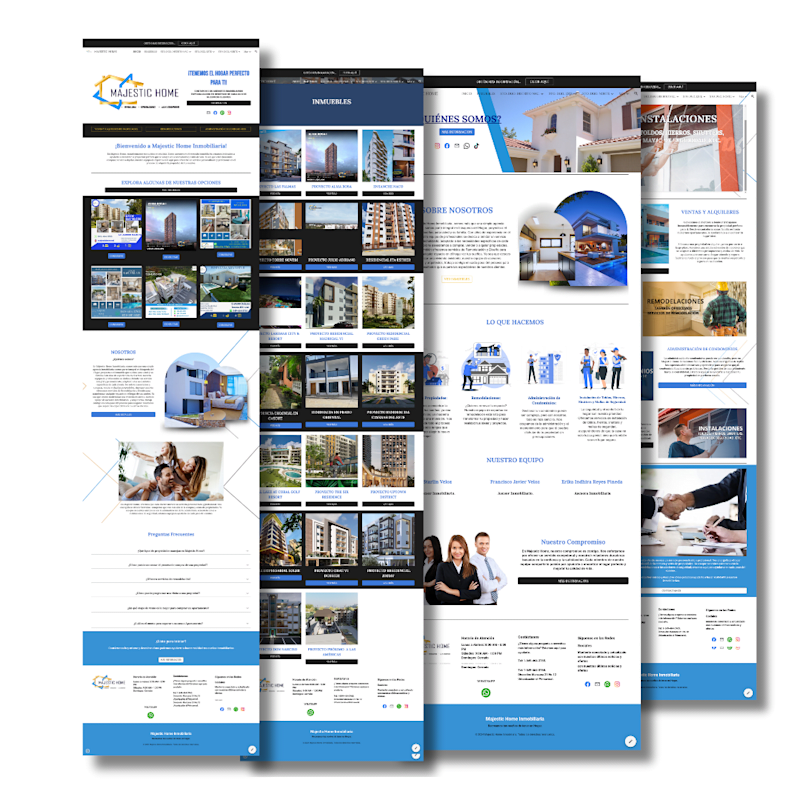 Cover image for Majestic Home Inmobiliaria/ Site Web 