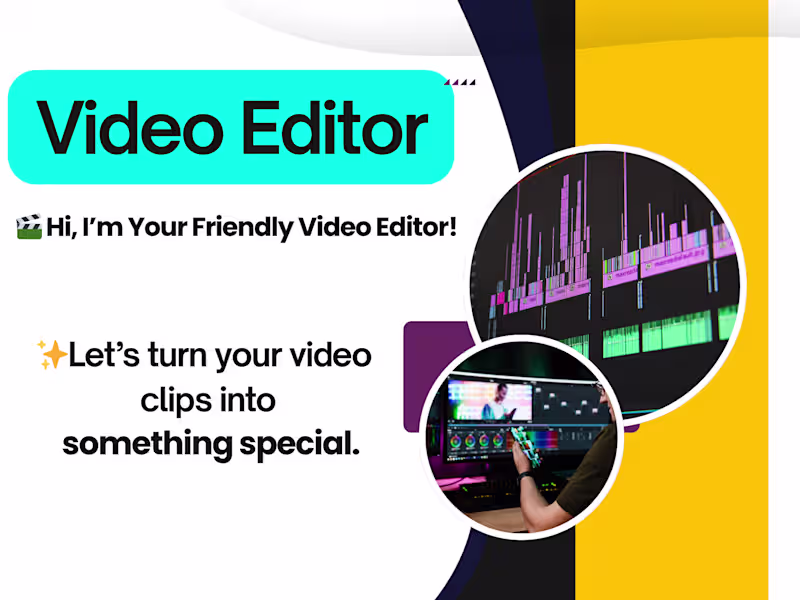 Cover image for Creative & Simple Video Editor | Making Your Videos Fun & Clear 
