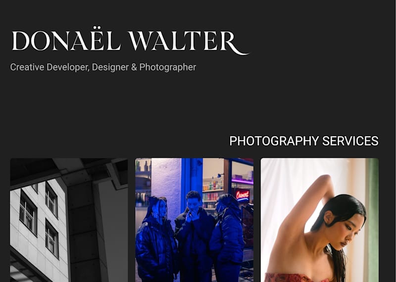 Cover image for Photographic services