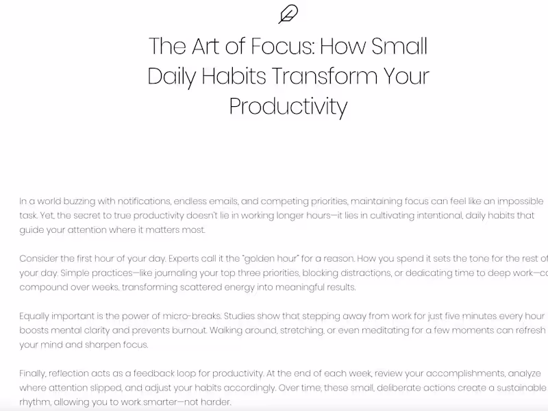 Cover image for Blog and Article Writing