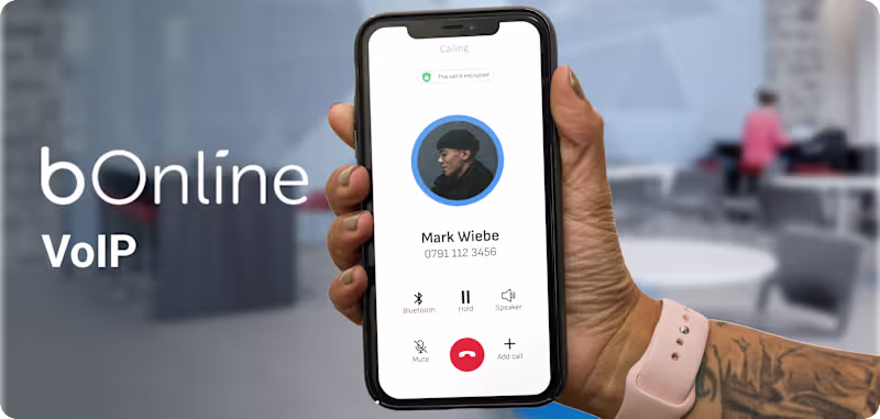 Cover image for bOnline VoIP Mobile App Design